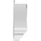 Ekena Millwork Rams Head Architectural Grade PVC Pediment (Urn Ships Unattached in Box), 36"W x 9"H x 2-3/4"P PEDPS036X090RHP00 - alternate 4